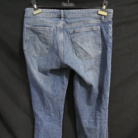 GAP - Skinny Roll Up | 4 / 27 R Regular Fit | Blue Washed Distressed Denim Jeans - Picture 13 of 16